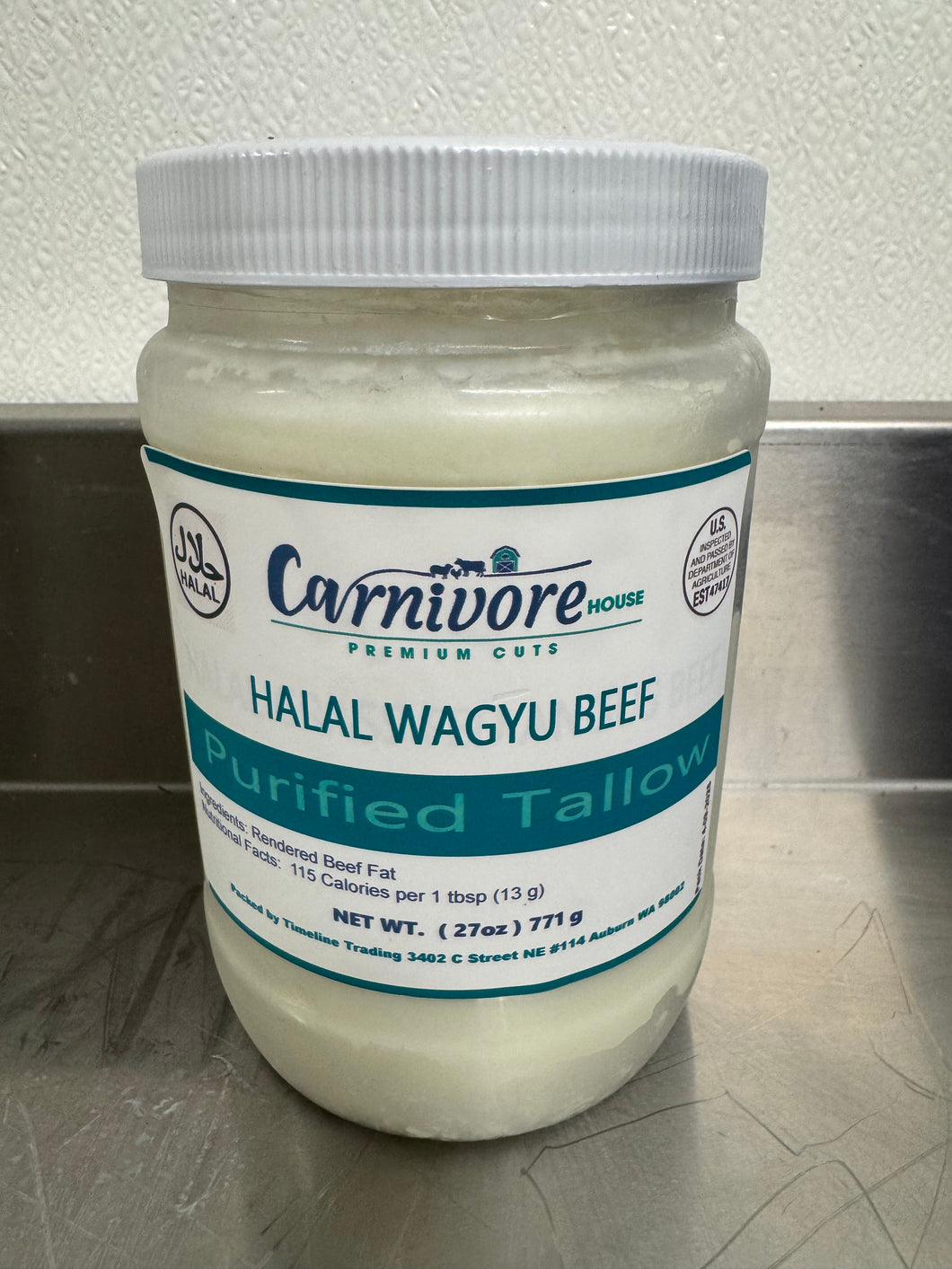 Halal Grassfed Wagyu Beef Tallow(27oz)