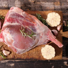 Load image into Gallery viewer, Halal, Bone-In Lamb Leg Roast (~5lbs). NZ

